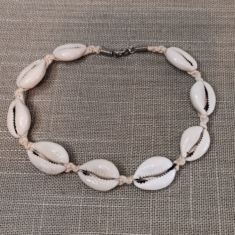 Cowrie Shell Ankle Bracelet Anklet 11" Long
